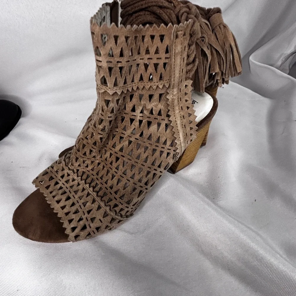 Jeffrey Campbell Tan Cut-Out Ankle‎ Booties